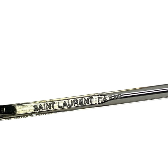 NEW Saint Laurent 53mm Transparent Round Optical Eyeglasses Beige - Picture 9 of 12